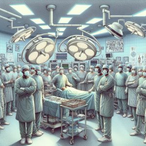 A photography of a startling incident in a Montpellier hospital raises concerns about surgical procedures.